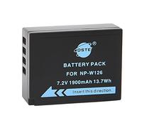 DSTE Rechargeable Li-ion Battery Compatible for NP-W126 and FinePix HS30EXR,HS33EXR,HS35EX,HS50EXR,X-A1,X-A2,X-A3,X-E1,X-E2,X-M1,X-T1,X-T2,X-T10