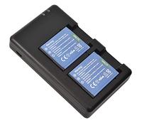 DSTE Replacement Battery Set NP-BG1 Battery + Dual Charger USB Compatible with Sony DSC-H10 DSC-H20 DSC-H30 DSC-H50 DSC-H55 DSC-H70 DSC-H90 Pack of 2