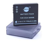 DSTE® S005E Rechargeable Li-ion Battery for FUJIFILM FINEPIX F20 F40FD PANASONIC DMC-FS1 FXO1-A FXO1BB FXO1BS FXO1EB FXO1EF RICOH CAPLIO GR DIGITAL R30 R40 R3 R4 R5 LEICA C-LUX1 C-LUX2 C-LUX3 Digital Camera as RICOH DB-60 LEICA BP-DC4 PANASONIC CGA-S005 DMW-BCC12