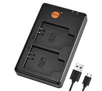 DSTE USB Dual Quick Charger Compatible for NB-11L,NB-11LH Battery as CB-2LF