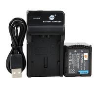 DSTE VW-VBG260 Li-ion Battery and Micro USB Charger Suit for Panasonic AG-AC7 AG-AF100 AG-HMC40 AG-HMC80 AG-HMC150 HDC-HS250
