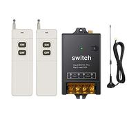 dstfuy Wireless Remote Switch,1500M Meters Long Distance,DC 12V/24V/48V/72V /40A Relay RF Remote Control Switch for Water Pump Motor Lighting Farm Agriculture(Switch 12V)