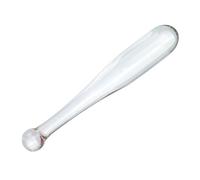 DstoLusre BDSM Bondage Long 20cm Crystal Anal Butt Plug Glass Dildo Super Transparent Double Dildo Glass Anal Dildo Glass Plug Anal Plug SM Sex Toys for Women Men(Clear)