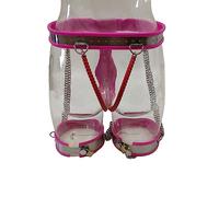 DstoLusre BDSM Chastity Belt for Women Metal Chastity Panties SM Bondage Chastity Cage for Women Chastity Locks SM Sex Toys for Women(110-130CM)