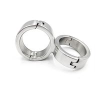 DstoLusre BDSM Stainless Steel Wrist Cuffs BDSM Bondage Restraints Heavy Handcuff Bracelet Lockable Metal Handcuffs Sex Toys for Couples Men Women(Oval,Mann)