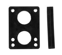 dstreet Risers Soft Skateboard Elevator, Unisex Adult, Unisex adult, Risers Soft, Black (Black)