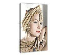 DSTRJ Greta Garbo Publicity still for 'Mata Hari' C. 1931 Poster Canvas Poster Wall Art Decor Print Picture Paintings for Living Room Bedroom Decoration 20x30inch(50x75cm)