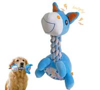 DSUMD Knots Twists Dog Toy, Squeaky Rope Chew Toy for Small & Medium Dogs, Indestructible Tug of War Toy for Aggressive Chewers & Puppies, Dental Chew Toys to Clean Teeth & Relieve Boredom (Pony)