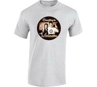 DSUN Mens Keith Moon and Oliver Reed Tribute Tshirt Grey Grey L