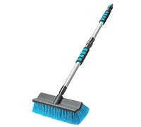 DSV Standard Car Wash Brush with 50'' Long Handle, Car Cleaning Brush with Hose Attachment, Car Brushes for Washing 10'' Soft Bristles for Scratch-Free Cleaning Auto, Truck, Boat, Floor and More