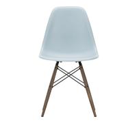 DSW plastic chair - maple base - Charles & Ray Eames Bluish grey