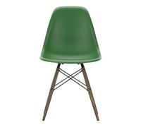 DSW plastic chair - maple base - Charles & Ray Eames Emerald green one size