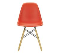 DSW plastic chair - maple base - Charles & Ray Eames Rouge coquelicot one size