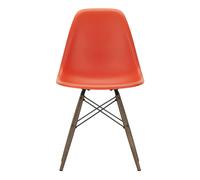 DSW plastic chair - maple base - Charles & Ray Eames Rouge coquelicot one size