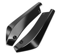 DSWERMG 2 Pcs Car Wrap Angle Spoiler for Skoda Fabia Mk3 (NJ) 2014 2015 2016 2017 2018 2019 2020 2021, Rear Bumper Lip Splitter Protector Corner Diffuser Anti-Scratch, Car Accessories,Bright Black