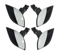 DSWILNV Car Internal Handle Compatible with Fiat for Croma 2005-2022 4PCS Chrome & Black Front/Rear Left/Right Inside Interior Door Handle Car Accessories OEM:71745049 71745048