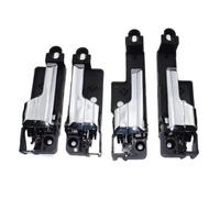 DSWILNV Car Internal Handle Compatible with Mercury for Milan 2006-2011 4PCS Chrome Flush Inside Interior Door Handle Car Consumable Accessories OE:6E5Z5422600A 6E5Z5422601B
