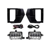 DSWILNV Rear Tail Fog Light Compatible With GMC For Yukon AT4 2021 2022 2023 Front Bumper Fog Light Clear Lens Assembly With Cover Frame Harness Wires Switch