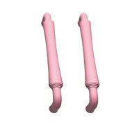DSWZLQDXB 2 Pack Cabinet Handle zinc Alloy Kitchen Drawer Pulls Colourful Bathroom Wardrobe Door Knobs Dresser Cupboard Levers Hole Distance 128mm (Pink)