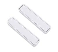 DSWZLQDXB 2 Pcs Cabinet Handles Aluminum Alloy Flip-top Handle Flush Sliding Door Pull Multi-Colour Handles Recessed Drawer Knob for Windows Furniture Door Levers Square (100mm,White)