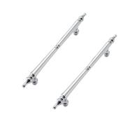 DSWZLQDXB 2 pcs Cabinet Handles Kitchen Door Handles zinc Alloy Profiles Drawer Pulls Nordic Style Wardrobe Knobs Cupboard Door Levers (Hole Distance 96mm,Chrome)