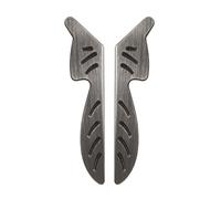 DSWZLQDXB 2 PCS Cabinet Knobs Leaf-Shaped Design Handle Zinc Alloy one Left,one Right Pulls for Dresser,Drawer Door Kitchen Cabinet Hardware Home Dcoration Door Levers (Antique Silver)