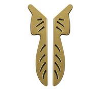 DSWZLQDXB 2 PCS Cabinet Knobs Leaf-Shaped Design Handle Zinc Alloy one Left,one Right Pulls for Dresser,Drawer Door Kitchen Cabinet Hardware Home Dcoration Door Levers (Black Antique Bronze)