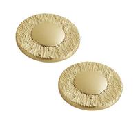 DSWZLQDXB 2 Pieces Cabinet Knobs Zinc Alloy,Drawer Pulls Shell Half Circle,Decorative Semi Circle Door Knobs Cupboard Handle Door Levers for Wardrobe (Single Hole,Copper)