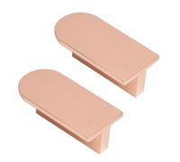 DSWZLQDXB 2 Pieces Cabinet Pulls Aluminium Alloy Cabinet Knobs Country Style Handle for Dresser,Drawer Door Kitchen Hardware Home Square and Round Door Levers Multi-Coloured (Rose Gold)