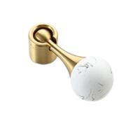 DSWZLQDXB 2 Pieces Cabinet Pulls Brass Door Handle Spherical Closet Handle Dressing Table Drawer Eyelet Gloves Cabinet Knobs Retro Door Levers Pendant (1)
