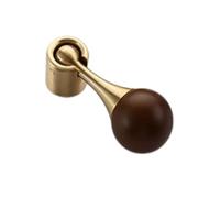 DSWZLQDXB 2 Pieces Cabinet Pulls Brass Door Handle Spherical Closet Handle Dressing Table Drawer Eyelet Gloves Cabinet Knobs Retro Door Levers Pendant (3)
