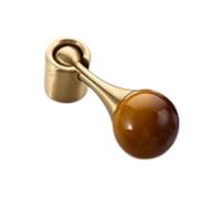 DSWZLQDXB 2 Pieces Cabinet Pulls Brass Door Handle Spherical Closet Handle Dressing Table Drawer Eyelet Gloves Cabinet Knobs Retro Door Levers Pendant (6)