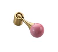 DSWZLQDXB 2 Pieces Cabinet Pulls Brass Door Handle Spherical Closet Handle Dressing Table Drawer Eyelet Gloves Cabinet Knobs Retro Door Levers Pendant (2)