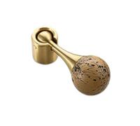 DSWZLQDXB 2 Pieces Cabinet Pulls Brass Door Handle Spherical Closet Handle Dressing Table Drawer Eyelet Gloves Cabinet Knobs Retro Door Levers Pendant (7)