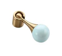 DSWZLQDXB 2 Pieces Cabinet Pulls Brass Door Handle Spherical Closet Handle Dressing Table Drawer Eyelet Gloves Cabinet Knobs Retro Door Levers Pendant (8)