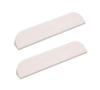 DSWZLQDXB 2 Pieces Drawer Handles Sloping Flat Finger Edge Pull Wardrobe Pulls Closet Multi-Colour Furniture Cabinet Kitchen Aluminum Alloy Knobs Semicircle Door Levers for Cupboard (60mm,Light Grey)
