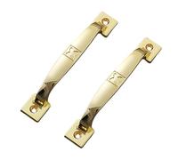 DSWZLQDXB 2 Pieces Drawer Pull Zinc Alloy Cabinet Handles Antique Handle Cabinet Vintage Knobs Furniture Hardware for Cupboard Cabinet,Dressers,Decoration (Hole spacing 143mm,Gold)