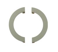DSWZLQDXB 2 Pieces Drawer Pulls Half Circle Cabinet Knobs Aluminium Alloy Decorative Semi Circle Door Knobs C-Shaped Cupboard Handle Door Levers for Wardrobe,Book Cabinet (Green)