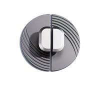 DSWZLQDXB 2 Pieces Drawer Pulls Shell Half Circle,Decorative Semi Circle Door Knobs Cupboard Handle Door Levers for Wardrobe Cabinet Knobs Zinc Alloy (Grey)