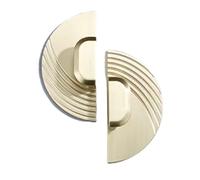 DSWZLQDXB 2 Pieces Drawer Pulls Shell Half Circle,Decorative Semi Circle Door Knobs Cupboard Handle Door Levers for Wardrobe Cabinet Knobs Zinc Alloy (Copper)