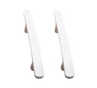 DSWZLQDXB 2pcs Cabinet Handles Colourful Kitchen Door Handles zinc Alloy Profiles Drawer Pulls Wardrobe Children's Room Knobs Cupboard Door Levers (Hole Distance 128mm,White)