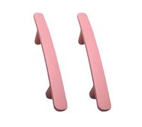 DSWZLQDXB 2pcs Cabinet Handles Colourful Kitchen Door Handles zinc Alloy Profiles Drawer Pulls Wardrobe Children's Room Knobs Cupboard Door Levers (Hole Distance 76mm,Pink)