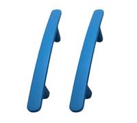 DSWZLQDXB 2pcs Cabinet Handles Colourful Kitchen Door Handles zinc Alloy Profiles Drawer Pulls Wardrobe Children's Room Knobs Cupboard Door Levers (Hole Distance 128mm,Blue)