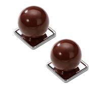 DSWZLQDXB 2pcs Cabinet Pulls Ceramic+zinc Alloy Furniture Knobs for Drawers Cute Ceramic Handle Colorful Wardrobe Multicolored Door Levers Kitchen,Kids Door Knobs (Brown)