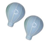 DSWZLQDXB 2pcs Cabinet Pulls Hot Air Balloon Design Furniture Knobs for Drawers Cute Ceramic Handle Colorful Wardrobe Multicolored Door Levers Kitchen,Living Room Kids Door Knobs (Blue)