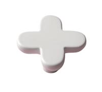 DSWZLQDXB Cabinet Handles Colourful Kitchen Handle Pure Copper Profiles Drawer Pulls Brass Wardrobe Children's Room Knobs Plus and Minus Sign Design Cupboard Door Levers (Plus,White)