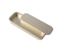 DSWZLQDXB Flush Sliding Door Pull Square Handles Recessed Cabinet Handles Zinc Alloy Drawer Knob for Doors Windows Cabinets Furniture Door Levers (Gold)