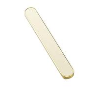 DSWZLQDXB Leather Drawer Pull Beige Anti-Collision Wardrobe Cabinet Door Handle Solid Copper Base Pulls Cupboards Knobs for Kitchen Bedroom,Furniture Hardware (Hole Spacing 96mm)