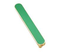 DSWZLQDXB Leather Drawer Pull Green Anti-Collision Wardrobe Cabinet Door Handle Solid Copper Base Pulls Cupboards Knobs for Kitchen Bedroom,Furniture Hardware (Hole Spacing 96mm)