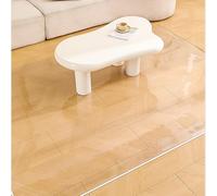 DSWZLQDXB Office Chair Mat for Carpeted Transparent,Rectangular Carpet Protector Chair Mat,Clear Carpet Protector Mat Thickness 1mm,Desks Mats for Home Office Study Wooden Floors (95x160cm)